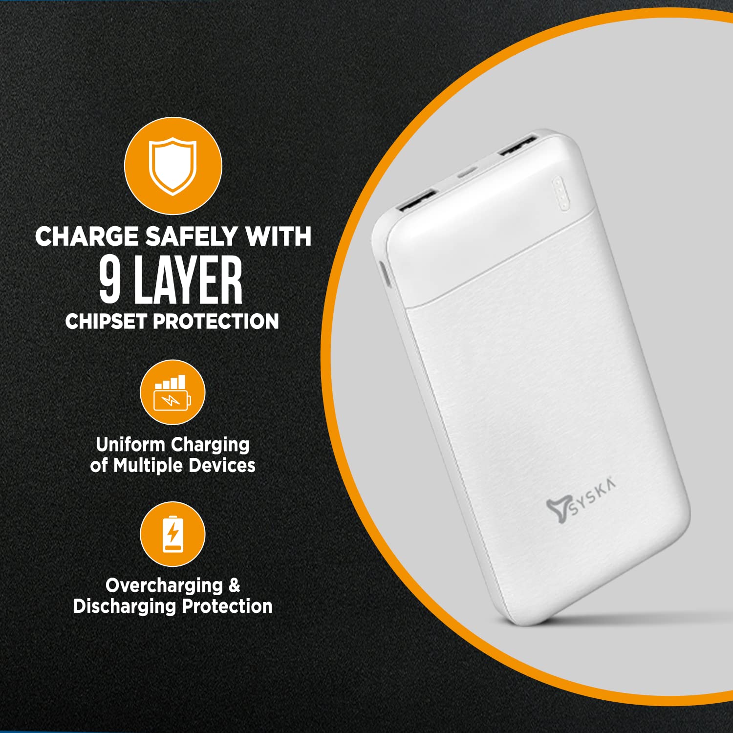 Syska 10000mAh Power Bank view 5